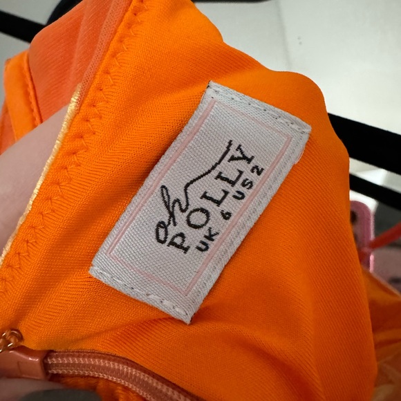Oh Polly Orange Tropical Mini Dress - Picture 5 of 5
